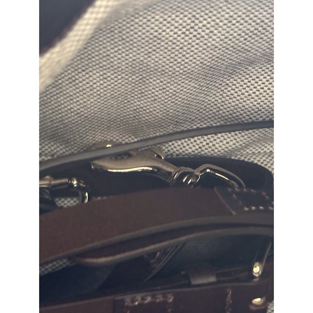 Dooney & Bourke City GrayPython Barlow Purse Satchel w Shoulder Strap - Picture 14 of 15